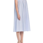 İpek Kıramer-Boleyn Cotton Chemise Blue-Gecelik-2-Milagron.com