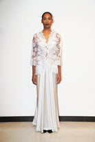 İpek Kıramer-Bride Lace Jacket Ecru-Ceket-2-Milagron.com