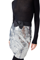 İpek Kıramer-Diamond Mini Skirt Grey-Etek-3-Milagron.com
