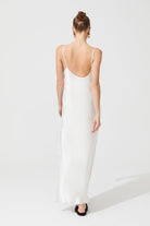 İpek Kıramer-Diamond Silk Long Robe Ecru-Sabahlık-4-Milagron.com