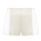 İpek Kıramer-Fairy Tale Short Tulle Chemise Ecru-Gecelik-6-Milagron.com