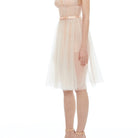İpek Kıramer-Fairy Tale Short Tulle Chemise Salmon-Gecelik-2-Milagron.com