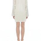 İpek Kıramer-Fi̇fi̇ Silk Shirt Chemise Ecru-Gecelik-3-Milagron.com