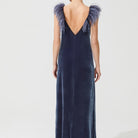 İpek Kıramer-Flying Bird Velvet Dress-Elbise-6-Milagron.com