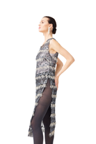 İpek Kıramer-Gray Slittle Transparent Dress-Elbise-2-Milagron.com