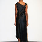 İpek Kıramer-Helen Silk Chemise Black-Gecelik-3-Milagron.com