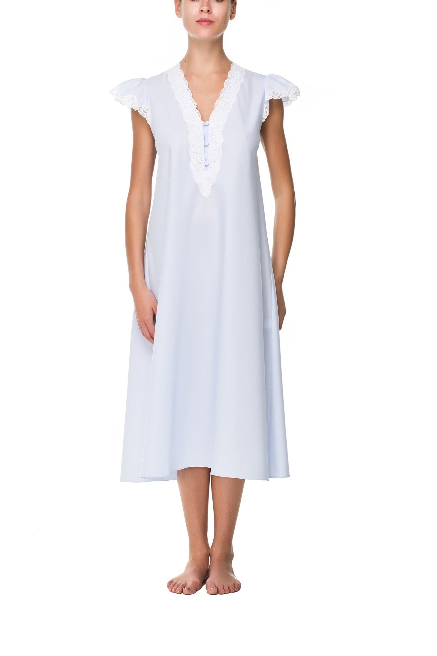 İpek Kıramer-Holy Cotton Chemise Blue-Gecelik-1-Milagron.com