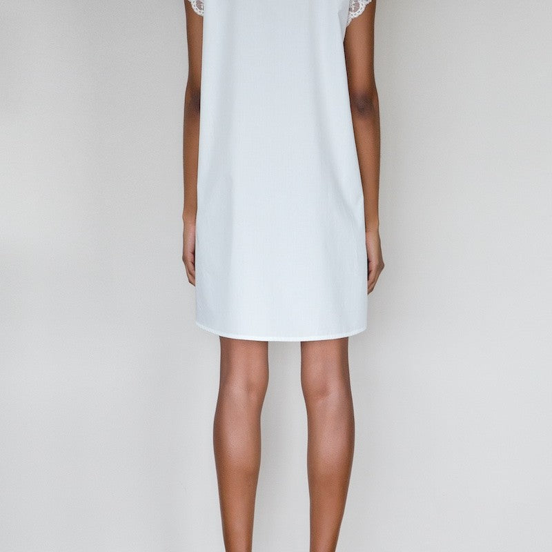 İpek Kıramer-Holy Cotton Shirt Chemise Ecru-Gecelik-3-Milagron.com