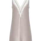 İpek Kıramer-Joy A Silk Short Chemise Gray-Gecelik-5-Milagron.com