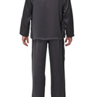 İpek Kıramer-King Silk Pyjama Dark Grey-Pijama Takımı-3-Milagron.com