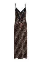 İpek Kıramer-Leopard Silk Long Dress-Elbise-3-Milagron.com
