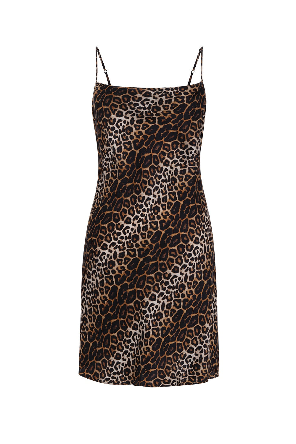 İpek Kıramer-Leopard Silk Short Dress-Elbise-2-Milagron.com
