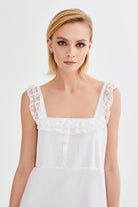 İpek Kıramer-Neferti Cotton Chemise White-Gecelik-1-Milagron.com