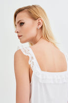 İpek Kıramer-Neferti Cotton Chemise White-Gecelik-2-Milagron.com