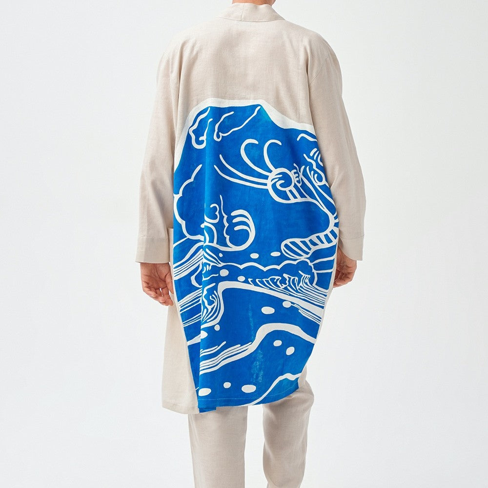 Painture Linen Kimono Beige