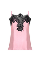 İpek Kıramer-Pink & Black Lace Detailed Camisole-1-Milagron.com