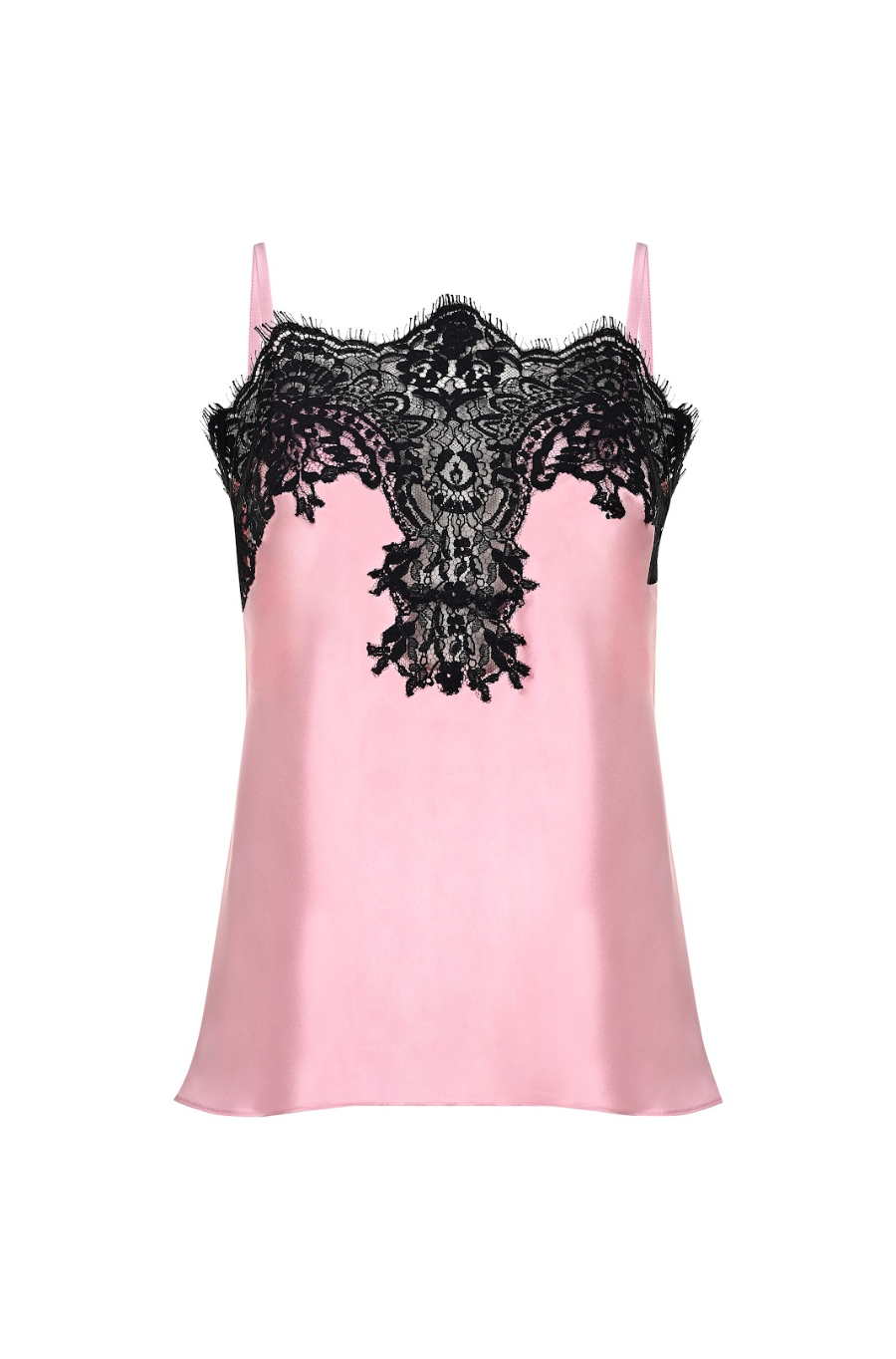 İpek Kıramer-Pink & Black Lace Detailed Camisole-1-Milagron.com