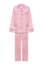 İpek Kıramer-Pink Silk Pyjamas-1-Milagron.com