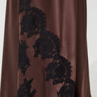 İpek Kıramer-Rita Silk Chemise Brown-Gecelik-5-Milagron.com