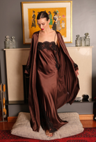İpek Kıramer-Rita Silk Robe Brown-Sabahlık-1-Milagron.com