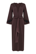 İpek Kıramer-Rita Silk Robe Brown-Sabahlık-2-Milagron.com