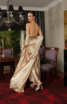 İpek Kıramer-Rita Silk Robe Gold-Sabahlık-1-Milagron.com