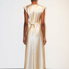 İpek Kıramer-Romance Silk Chemise Beige-Gecelik-3-Milagron.com