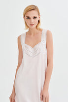 İpek Kıramer-Romantic Silk Chemise Pink-Gecelik-2-Milagron.com