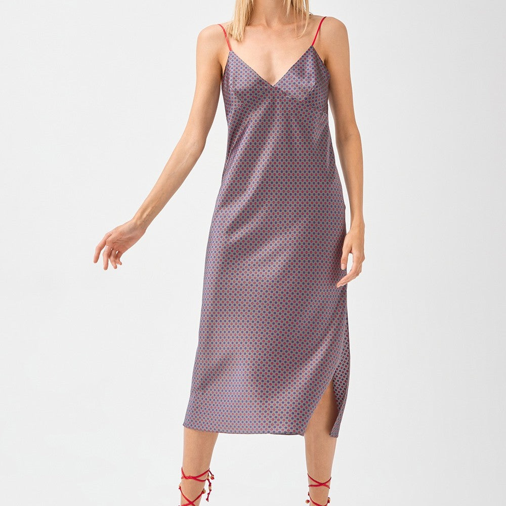 İpek Kıramer-Sateen Dress Smoked-Elbise-3-Milagron.com