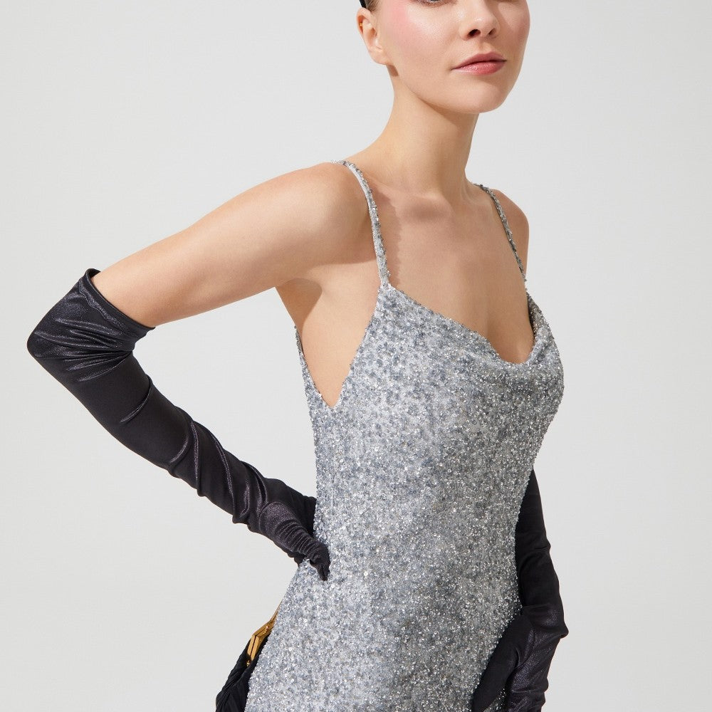 İpek Kıramer-Star Paillette Dress-Elbise-6-Milagron.com