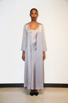 İpek Kıramer-Street Style Robe Gray-Sabahlık-1-Milagron.com