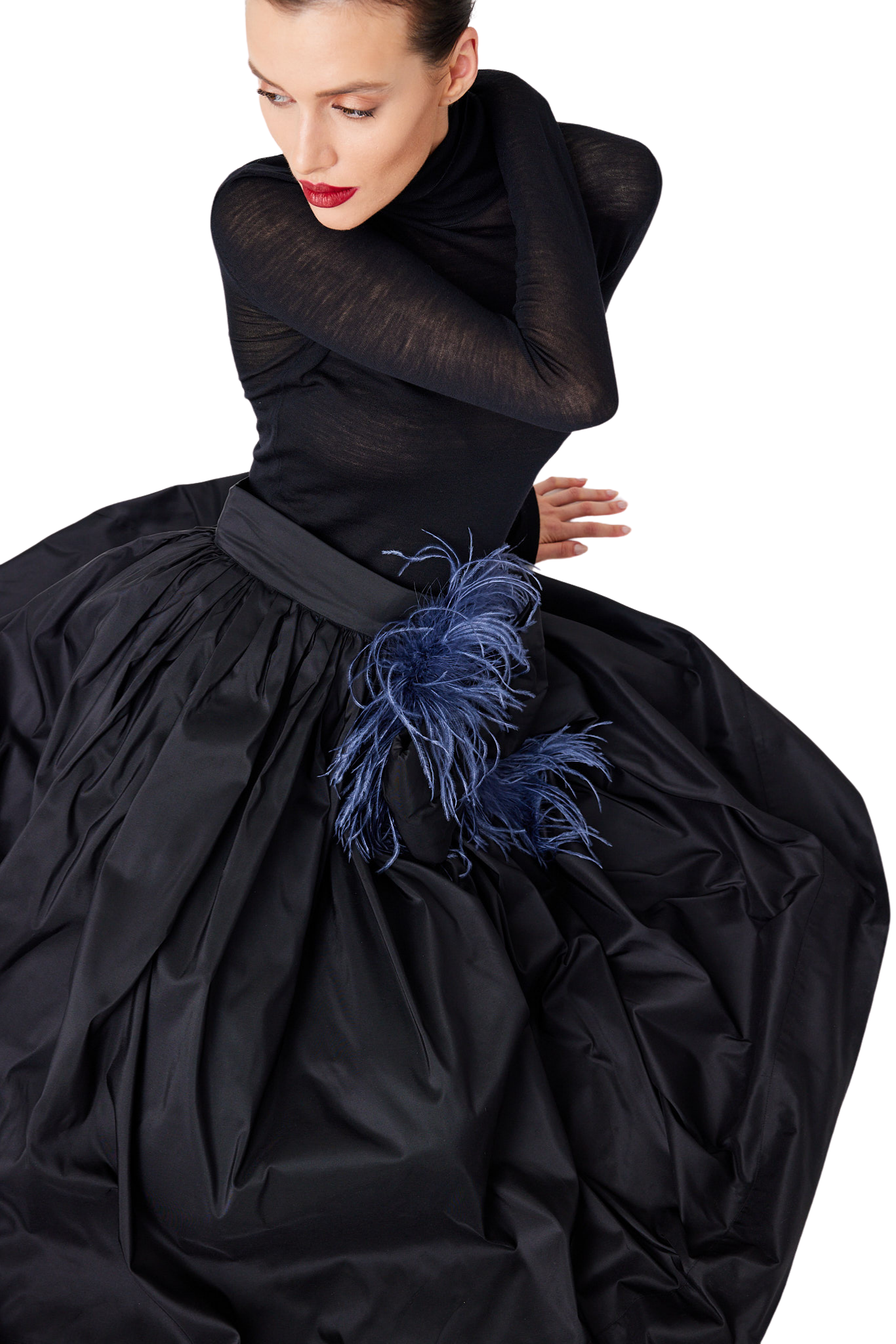 İpek Kıramer-Taffeta Skirt-Etek-3-Milagron.com