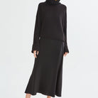 İpek Kıramer-Tango Silk Skirt Black-Elbise-1-Milagron.com