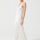 İpek Kıramer-The Moon Silk Chemise Ecru-Gecelik-4-Milagron.com