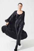 İpek Kıramer-The Moon Silk Robe Black-Elbise-3-Milagron.com