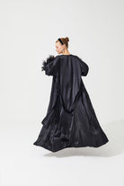 İpek Kıramer-The Moon Silk Robe Black-Elbise-8-Milagron.com