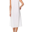 İpek Kıramer-Titi Cotton Chemise White-Gecelik-3-Milagron.com