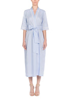 İpek Kıramer-Viboleyn Cotton Robe Blue-Sabahlık-1-Milagron.com