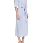 İpek Kıramer-Viboleyn Cotton Robe Blue-Sabahlık-2-Milagron.com