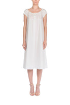 İpek Kıramer-Victorian Cotton Chemise Ecru-Gecelik-1-Milagron.com