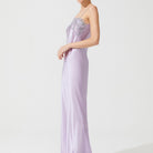 İpek Kıramer-Zen Silk Long Chemise Pink-Gecelik-5-Milagron.com