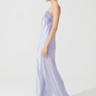 İpek Kıramer-Zen Silk Long Chemise Purple-Gecelik-2-Milagron.com