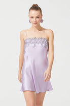 İpek Kıramer-Zen Silk Short Chemise Pink-Gecelik-1-Milagron.com