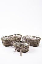 Irya-3'lü Hasır Sepet Gri-Sepet-20-Milagron.com