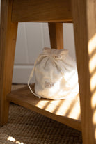 İrya-Allesi %100 Pamuk Havlu Bakım çantası Ekru-Makyaj Çantası-2-Milagron.com