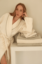 İRYA-Allesi %100 Pamuk Kadın Bornoz Ekru-Bornoz-4-Milagron.com