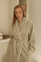 İrya-Allesi %100 Pamuk Kadın Bornoz Mint-Bornoz-1-Milagron.com