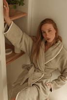 İrya-Allesi %100 Pamuk Kadın Bornoz Mint-Bornoz-3-Milagron.com