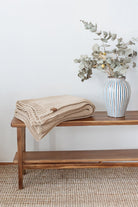 Irya-Amber örme Battaniye 130x170 Bej-Battaniye-3-Milagron.com