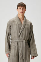 Irya-Aura Waffle Erkek Bornoz Gri-Bornoz-2-Milagron.com